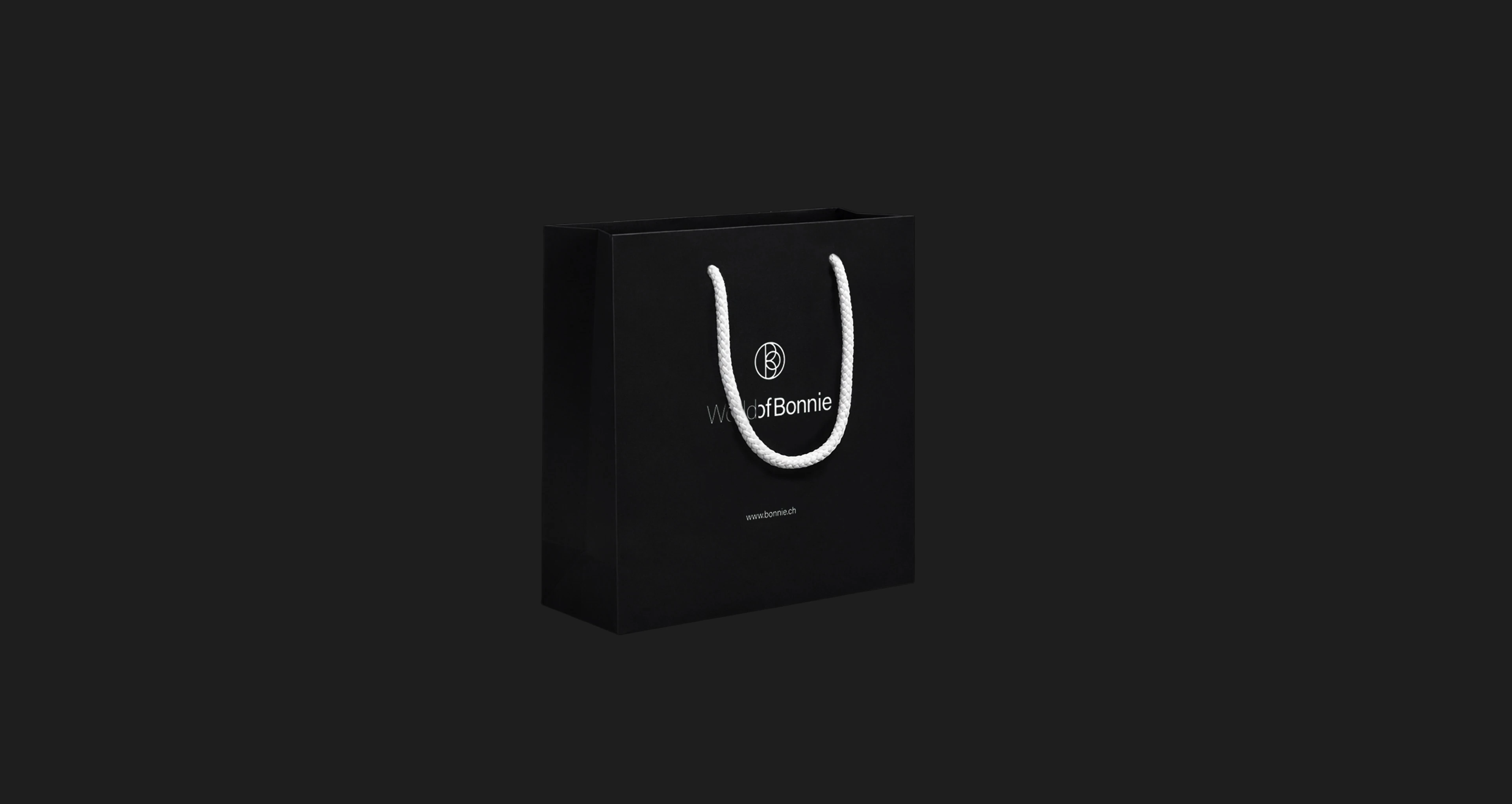 Papiertragtasche mit Kordeln